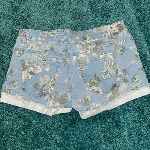 Floral Jean Shorts